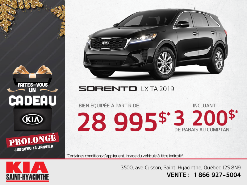 La Kia Sorento 2019!
