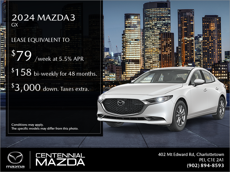 Get the 2024 Mazda3 Today!