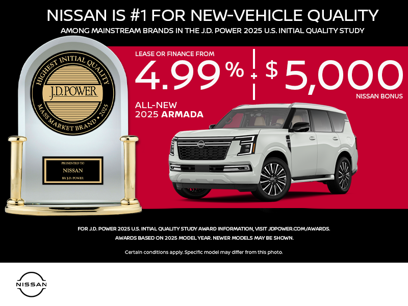 Get the 2025 Nissan Armada Today!