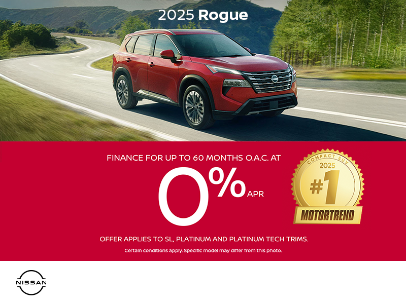 Get the 2025 Nissan Rogue Today!