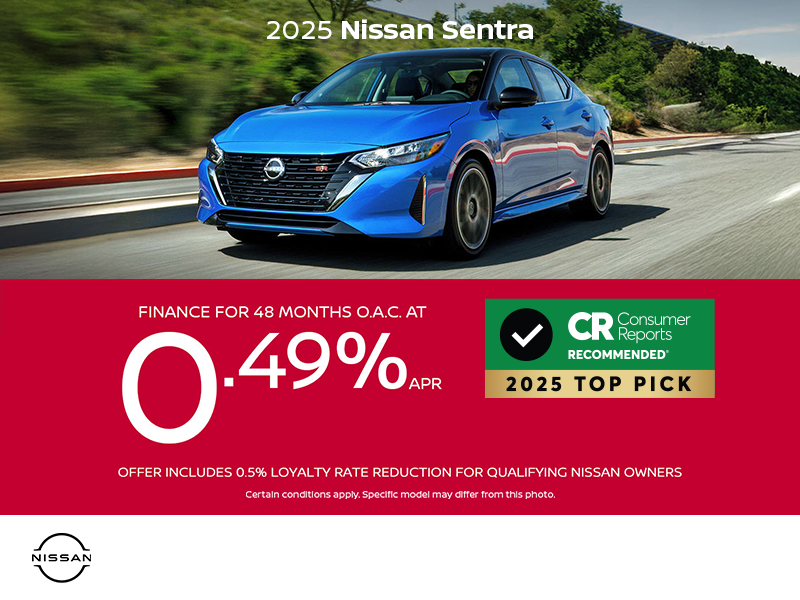 Get the 2025 Nissan Sentra today!
