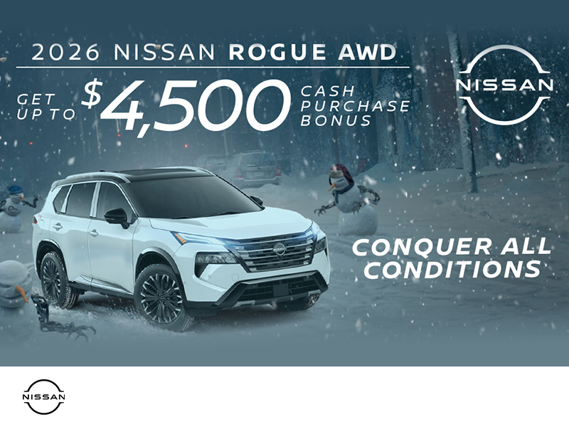 Get the 2026 Nissan Rogue Today!