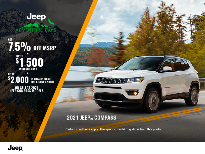 Get the 2021 Jeep Compass!
