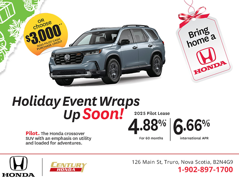 Get the 2025 Honda Pilot!