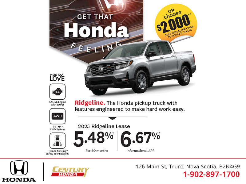 Get the 2025 Honda Ridgeline!