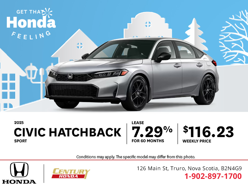 Get the 2025 Honda Civic Hatchback!