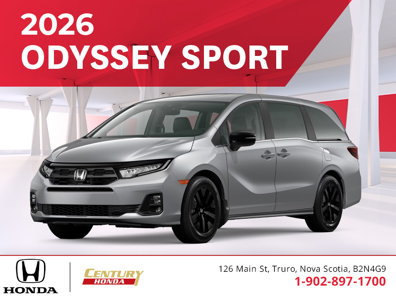 Get the 2026 Honda Odyssey!