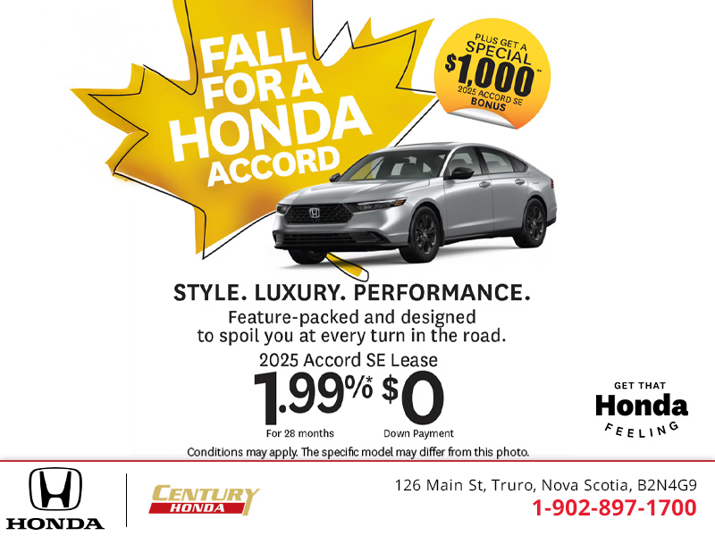 Get the 2025 Honda Accord!