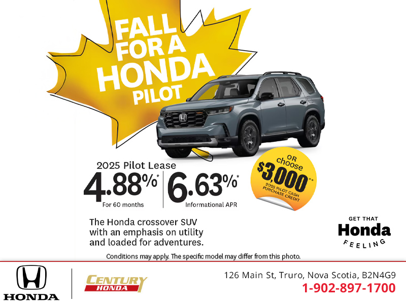 Get the 2025 Honda Pilot!