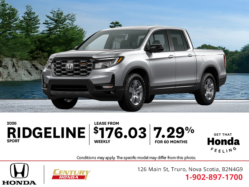 Get the 2026 Honda Ridgeline!