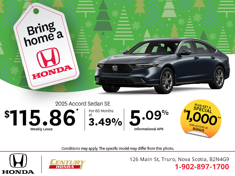 Get the 2025 Honda Accord!