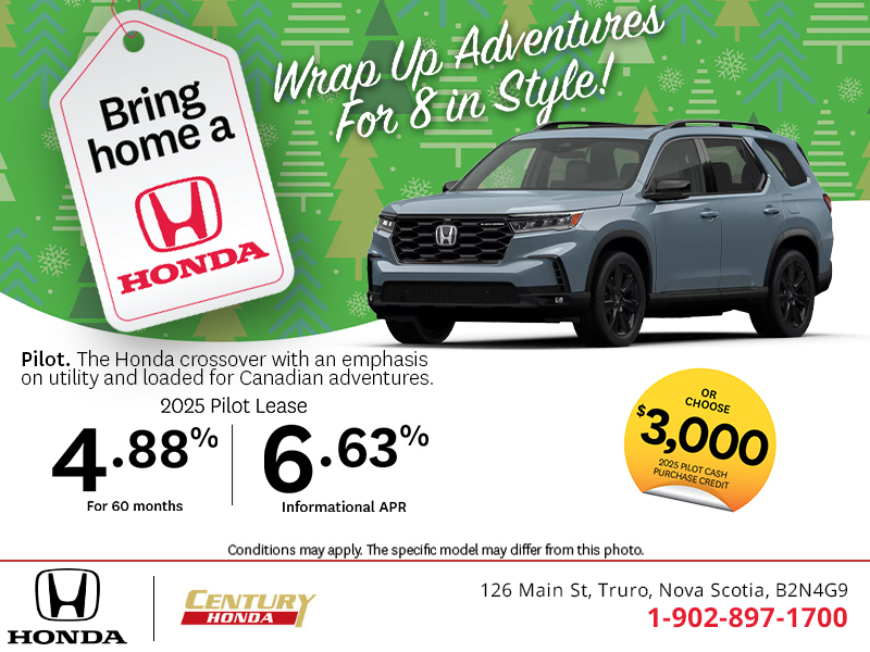 Get the 2025 Honda Pilot!