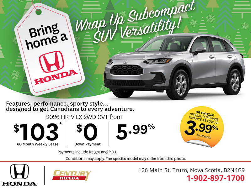 Get the 2026 Honda HR-V!