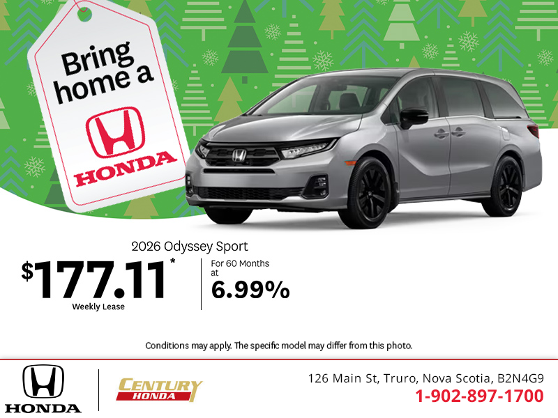 Get the 2026 Honda Odyssey!