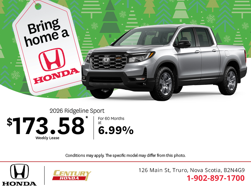 Get the 2026 Honda Ridgeline!