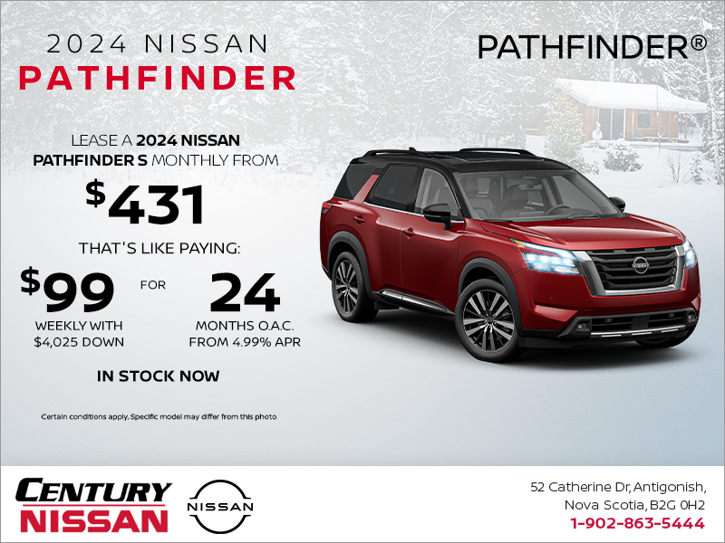 Century Nissan Get the 2024 Pathfinder today