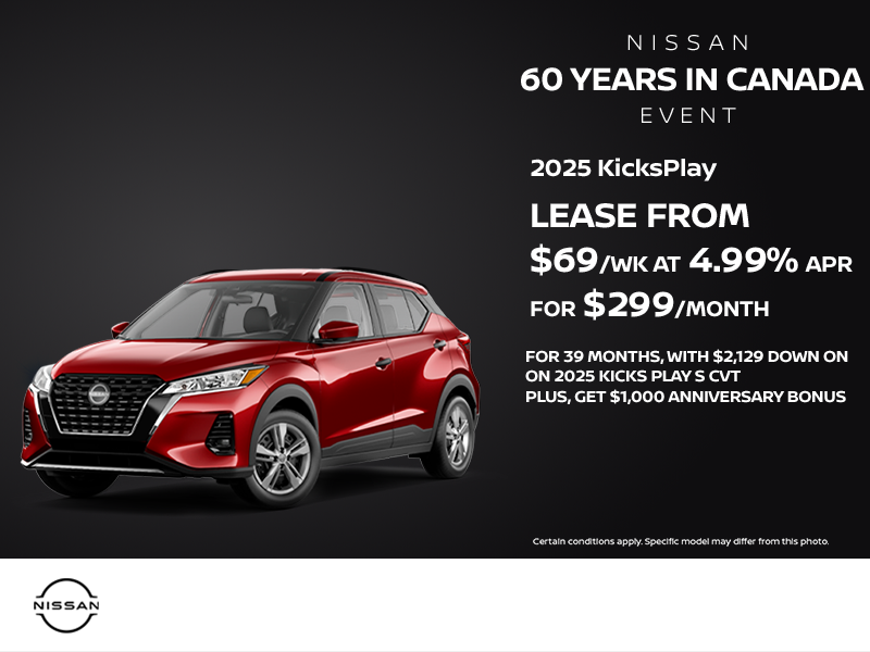 Get the 2025 Nissan Kicks Play Today!