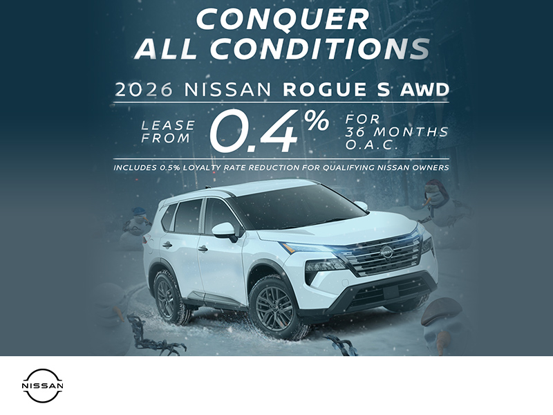 Get the 2026 Nissan Rogue Today!