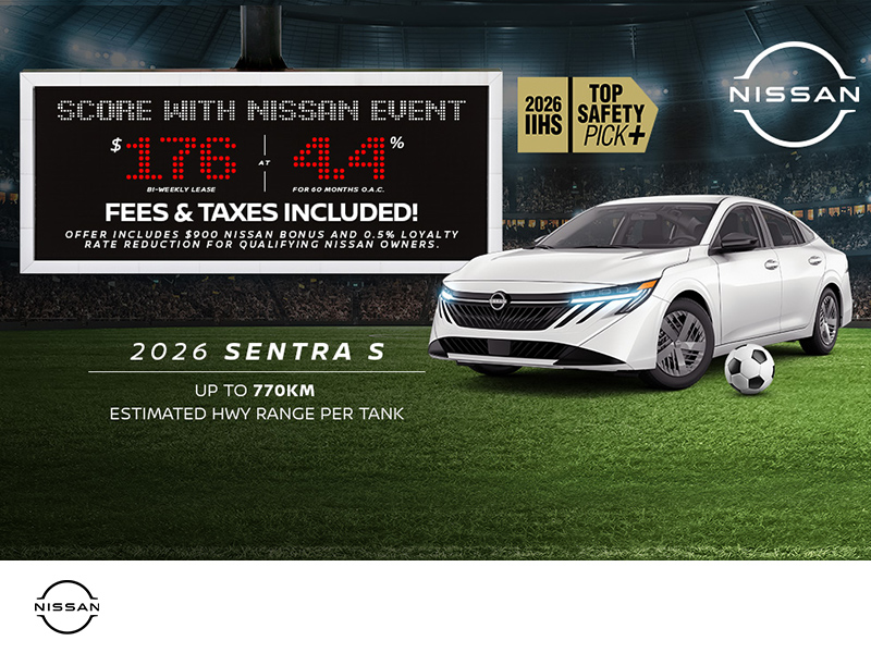 Get the 2026 Nissan Sentra S Today!