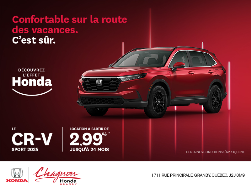 Obtenez le Honda CR-V 2025!