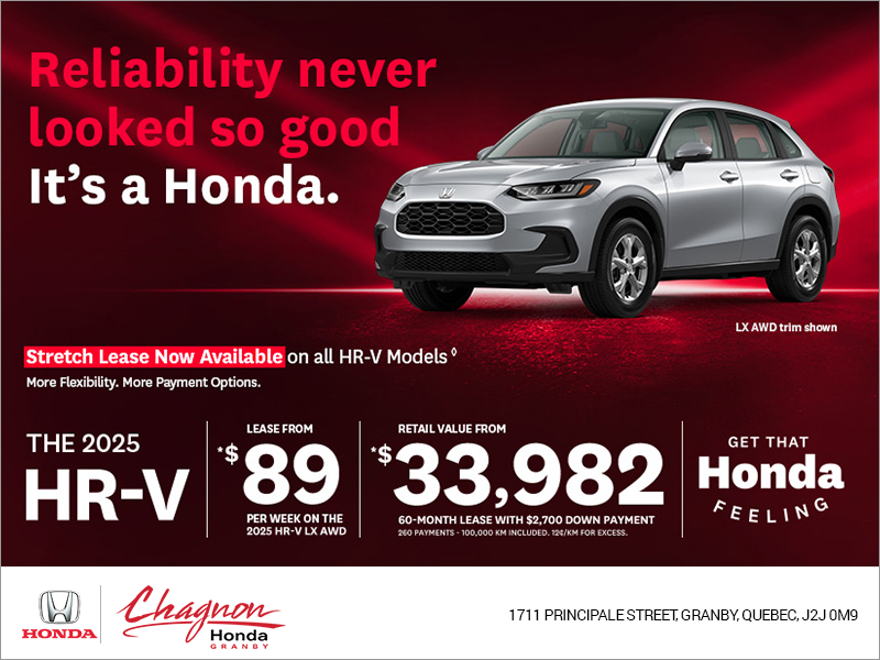 Get the 2025 Honda HR-V!