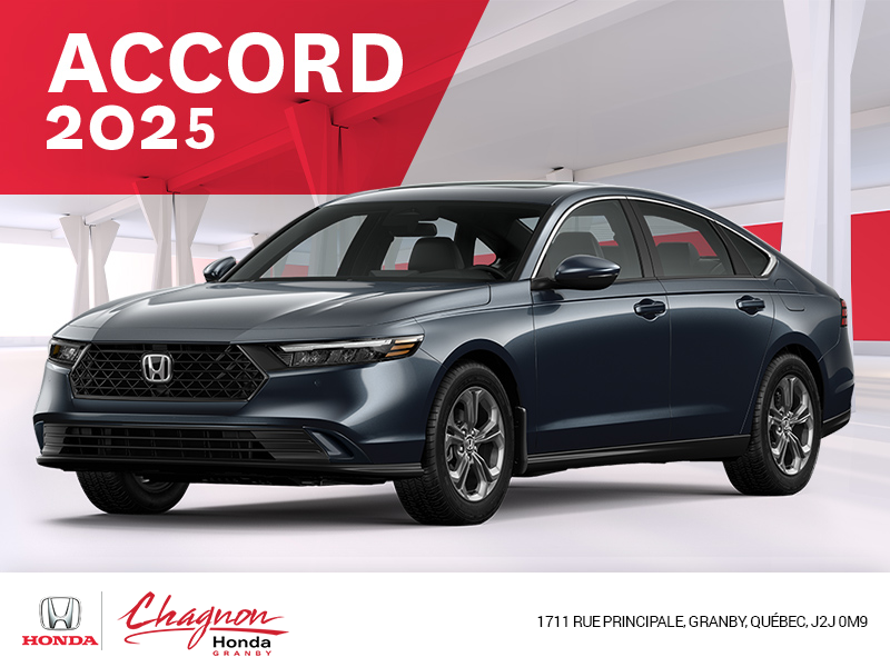 Obtenez la Honda Accord 2025 !