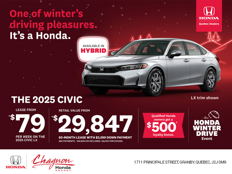 Get the 2025 Honda Civic!