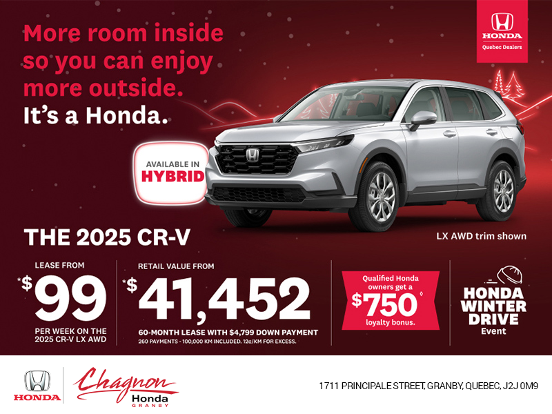 Get the 2025 Honda CR-V!