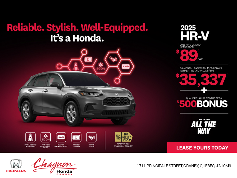 Get the 2025 Honda HR-V!