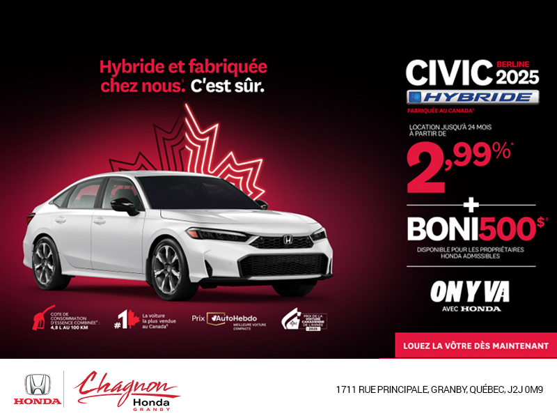 L'événement mensuel Honda !