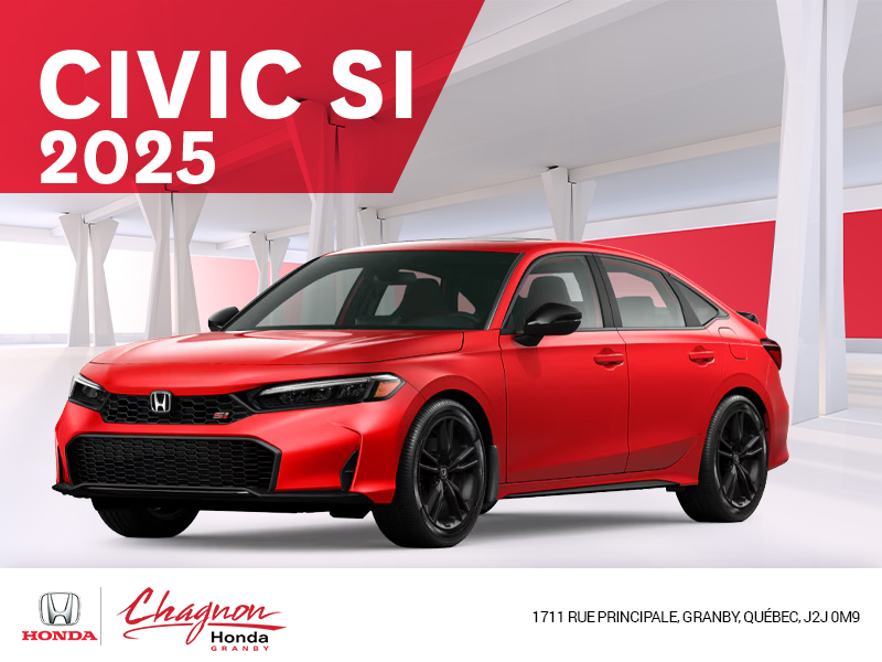 Obtenez le Honda Civic Si 2025 !