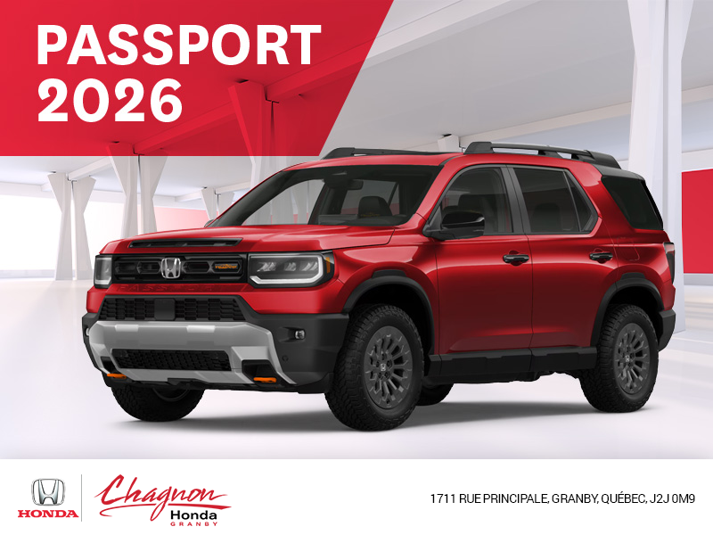 Obtenez le Honda Passport 2026 !