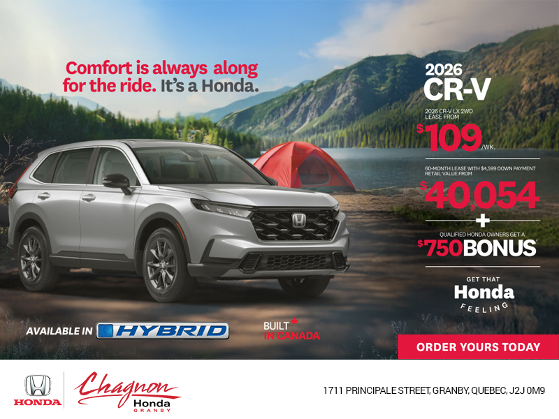 Get the 2026 Honda CR-V!