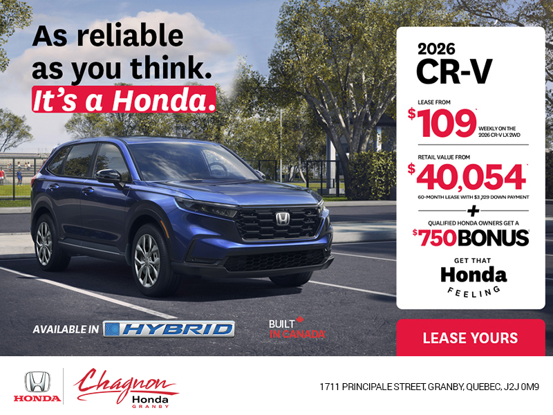Get the 2026 Honda CR-V!