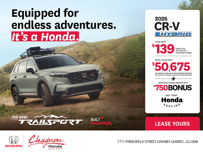Get the 2026 Honda CR-V Hybrid!