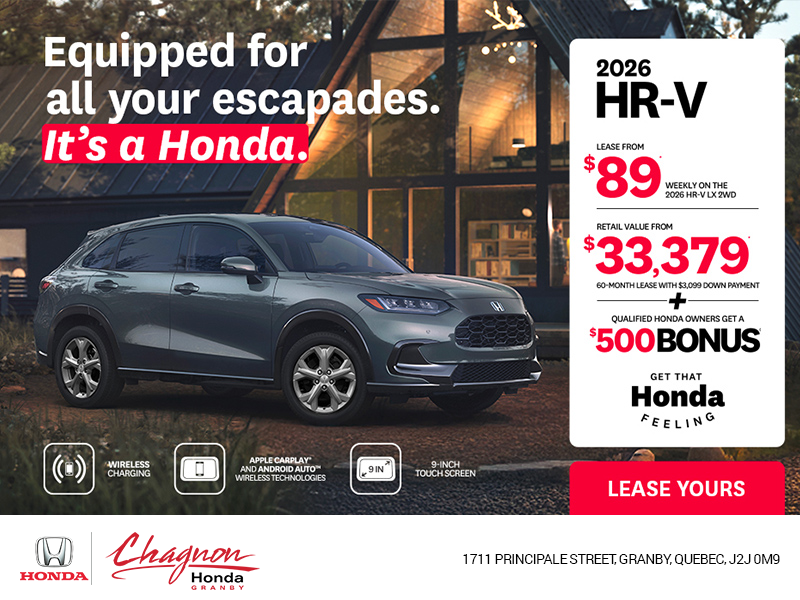 Get the 2026 Honda HR-V!