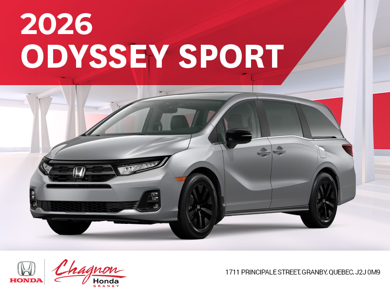 Get the 2026 Honda Odyssey!