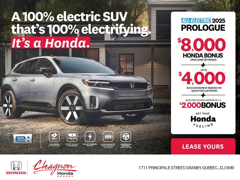 Get the 2025 Honda Prologue!