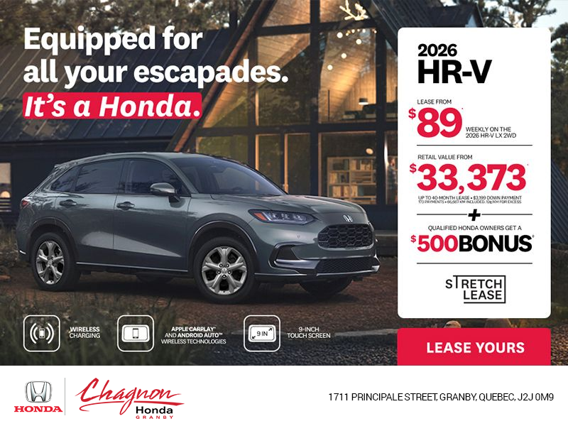 Get the 2026 Honda HR-V!