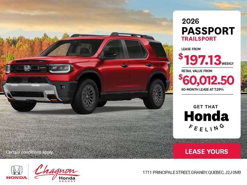 Get the 2026 Honda Passport!