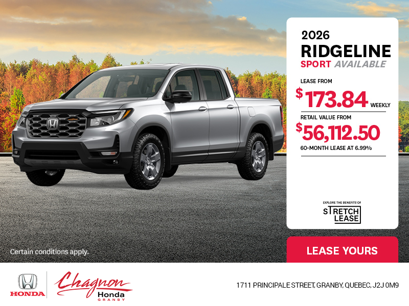 Get the 2025 Honda Ridgeline!