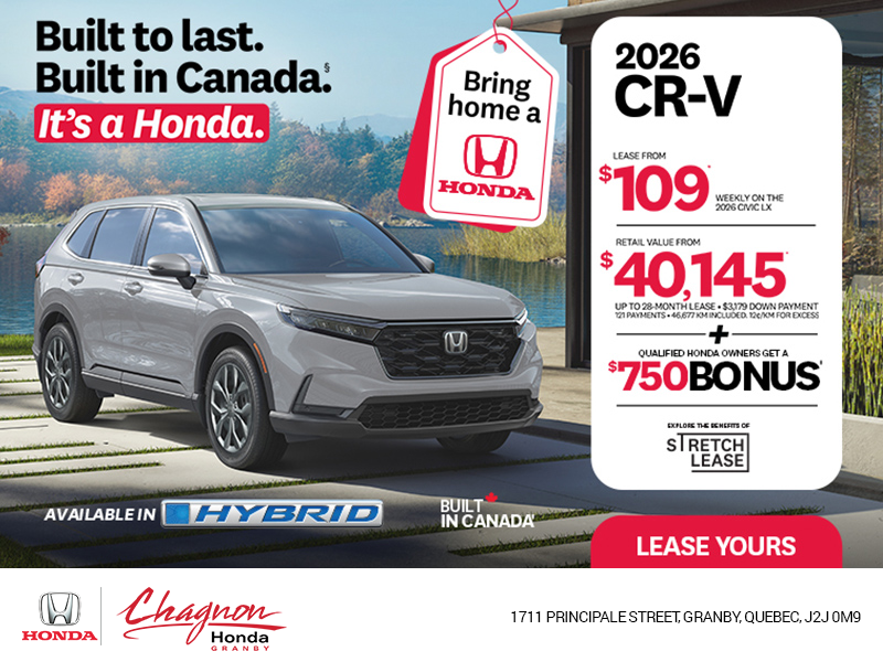 Get the 2026 Honda CR-V!