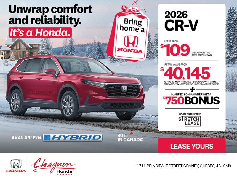 Get the 2026 Honda CR-V!