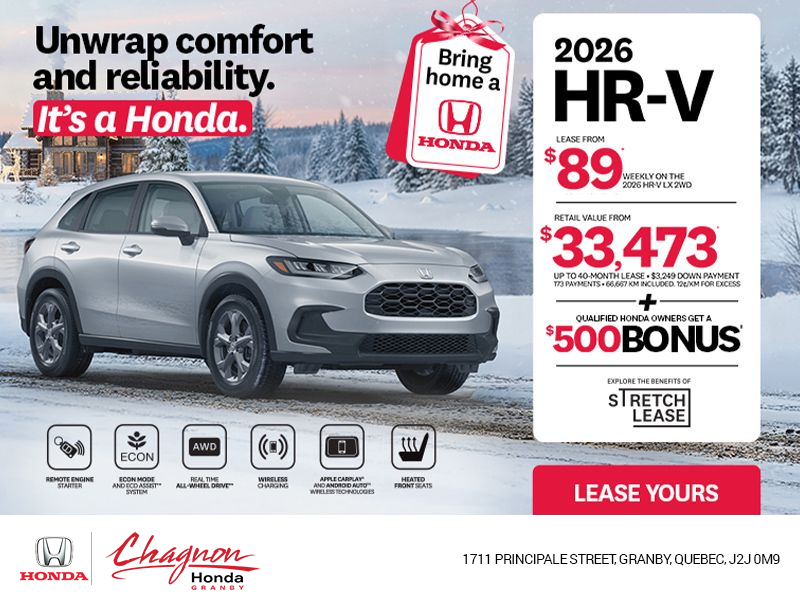 Get the 2026 Honda HR-V!