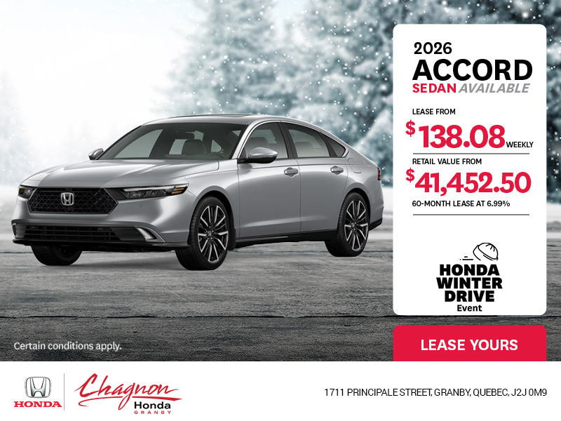Get the 2026 Honda Accord!