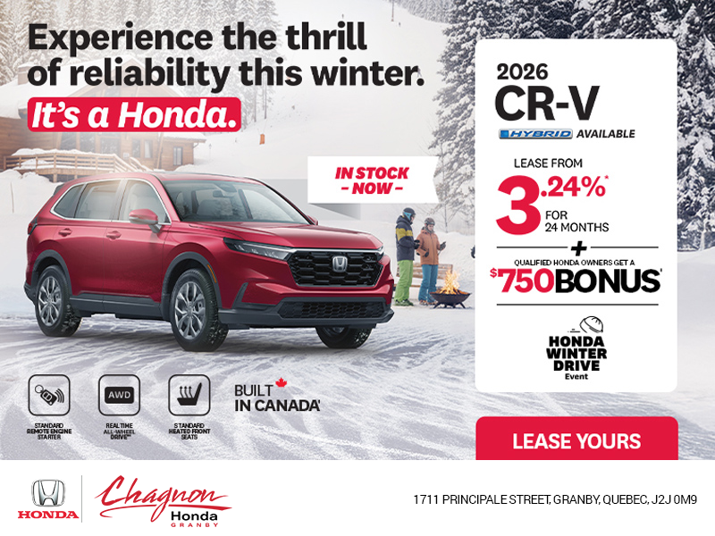 Get the 2026 Honda CR-V!