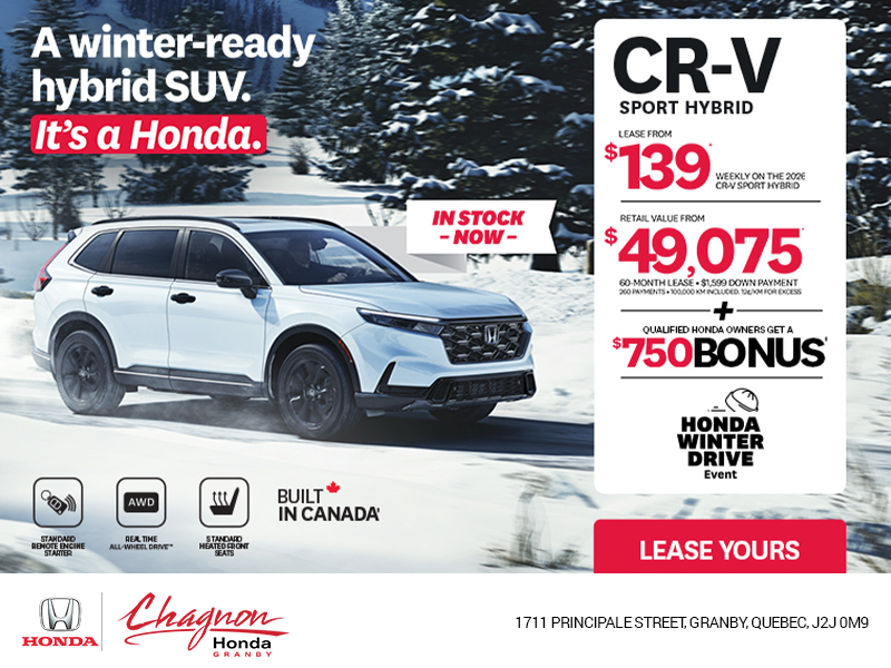 Get the 2026 Honda CR-V Hybrid!