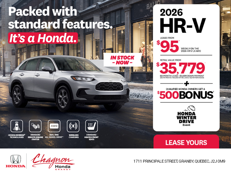 Get the 2026 Honda HR-V!