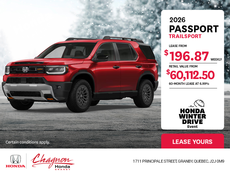 Get the 2026 Honda Passport!