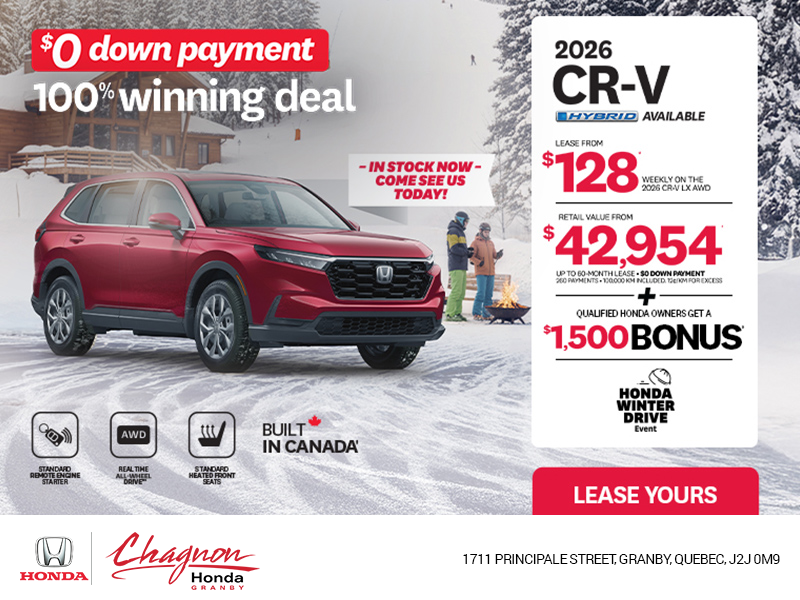 Get the 2026 Honda CR-V!